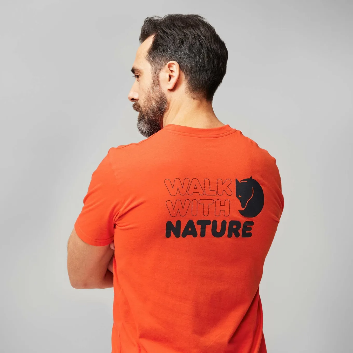 FR Walk With Nature T-shirt Men Flame Orange