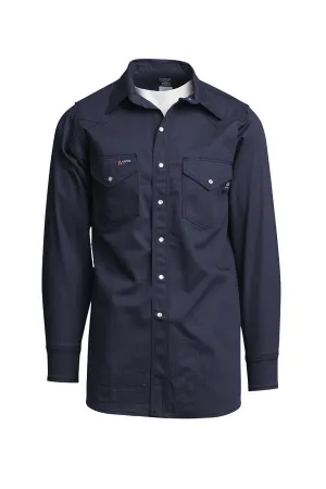 FR Western Shirt | 7oz. 100% Cotton | Navy