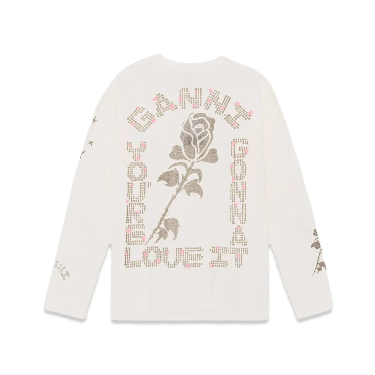 Ganni Light Jersey Layered Long Sleeve T-Shirt 'Vanilla Ice'