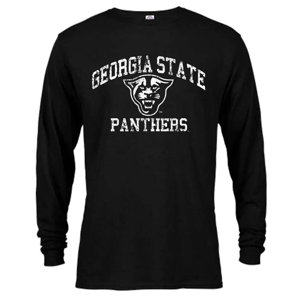 Georgia State Panthers Distressed Retro Long Sleeve T-Shirt