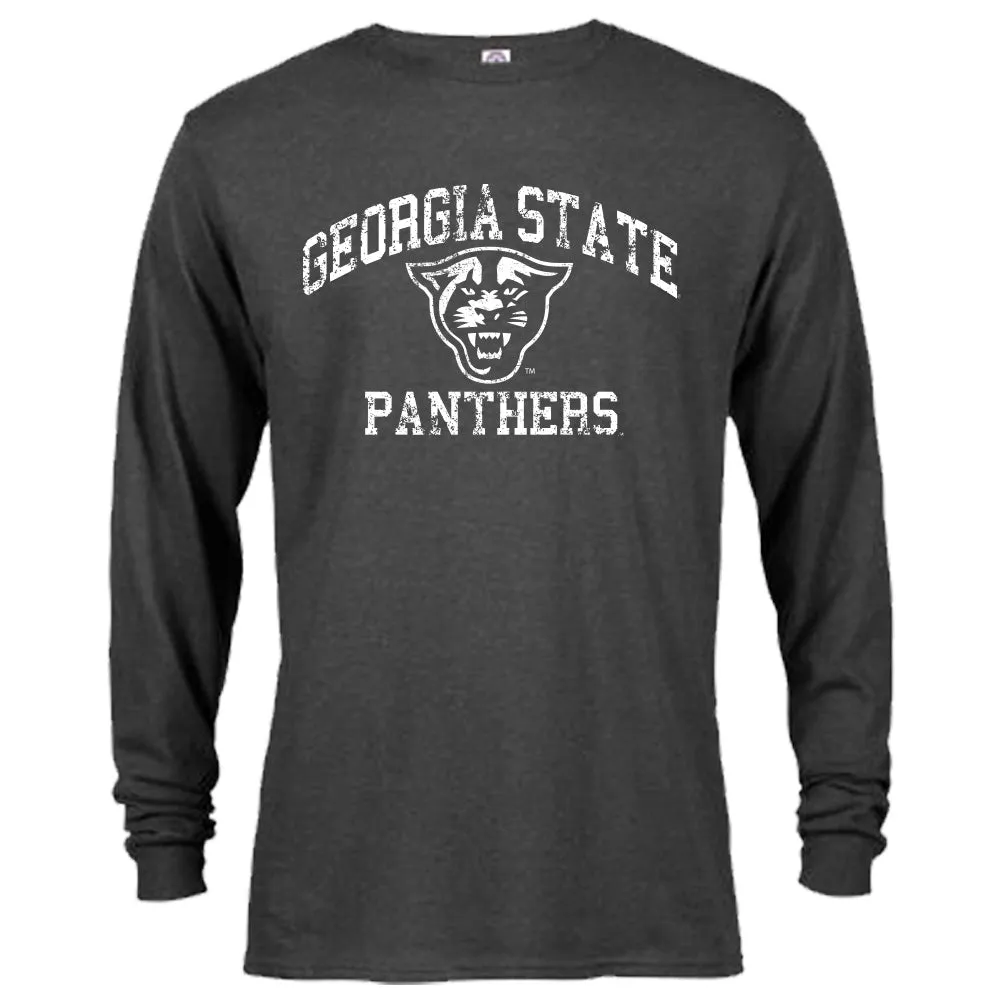 Georgia State Panthers Distressed Retro Long Sleeve T-Shirt