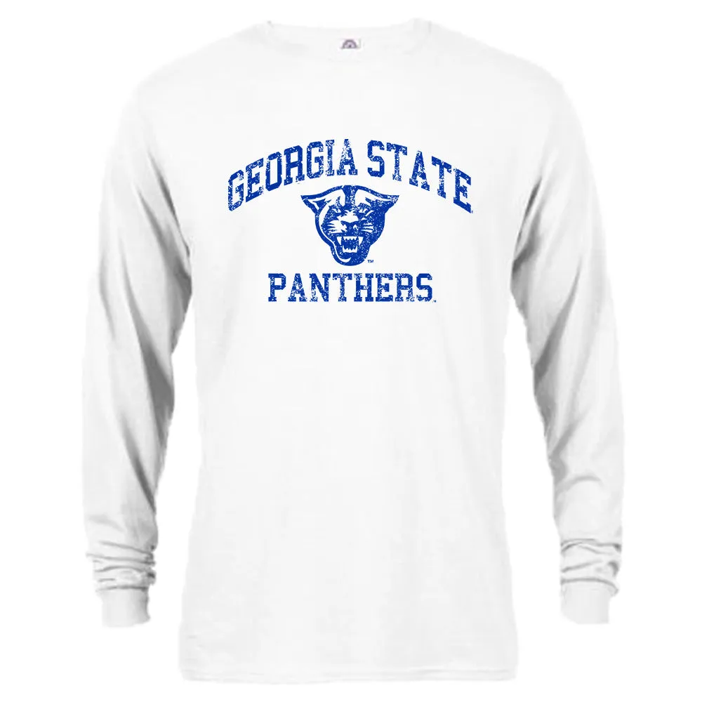 Georgia State Panthers Distressed Retro Long Sleeve T-Shirt