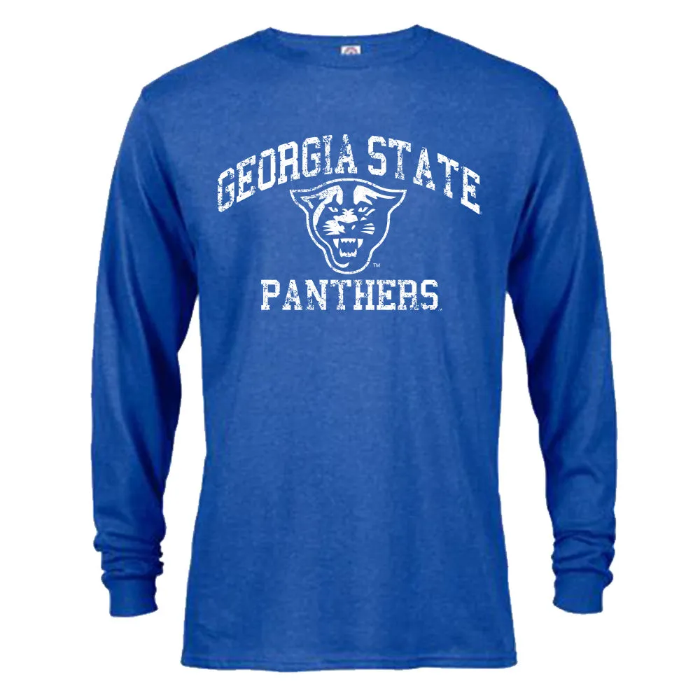 Georgia State Panthers Distressed Retro Long Sleeve T-Shirt