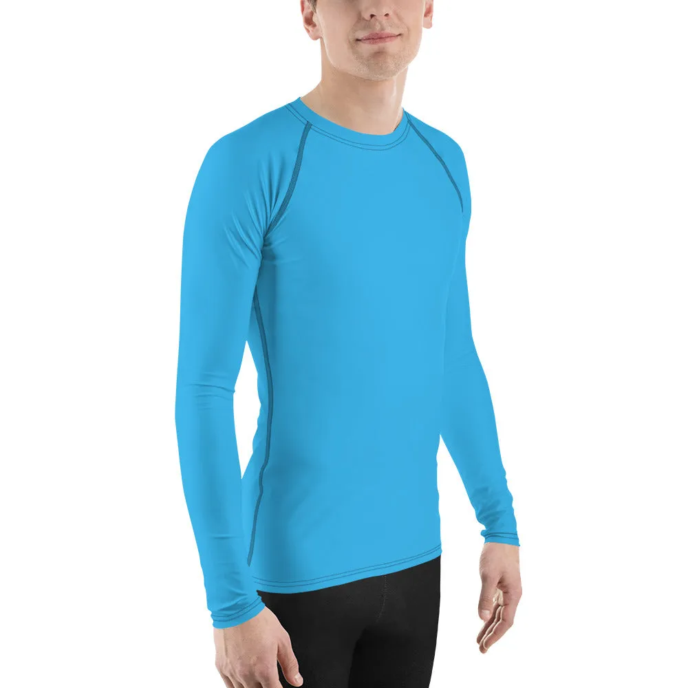 GG - Men's LS T-Shirt with Rash Guard - Deep Sky Blue