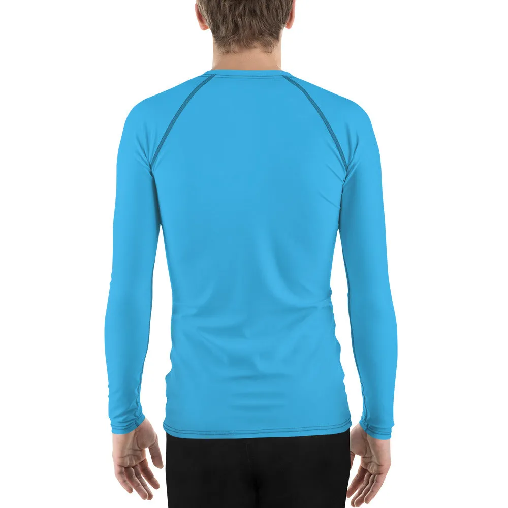 GG - Men's LS T-Shirt with Rash Guard - Deep Sky Blue