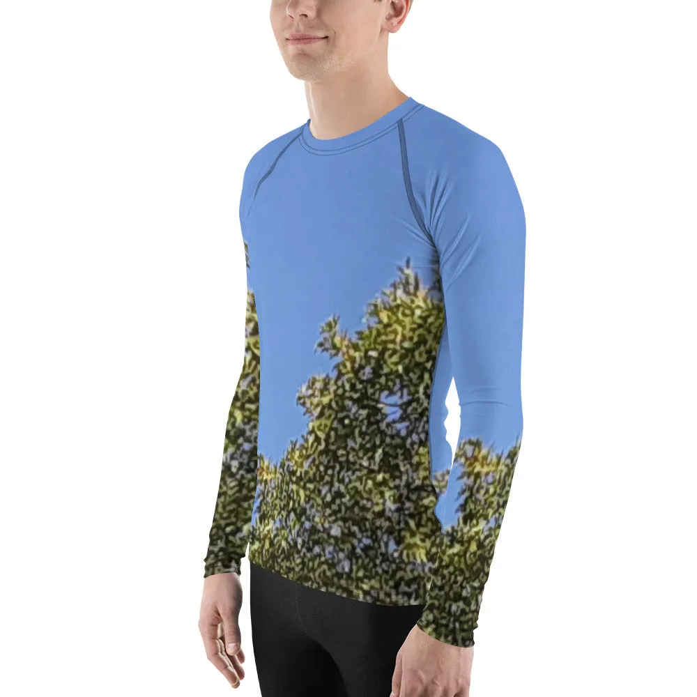 GG - Men's LS T-Shirt with Rash Guard - Trees & Blue Sky