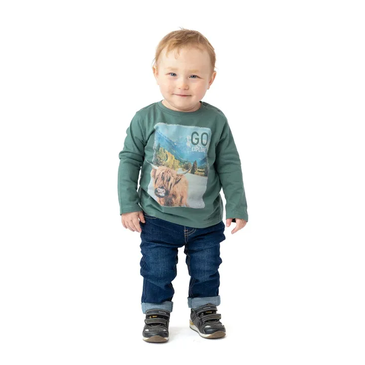 Go Explore Green Noruk Infant Boys Long Sleeve Tee - Select Size