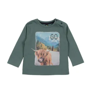 Go Explore Green Noruk Infant Boys Long Sleeve Tee - Select Size