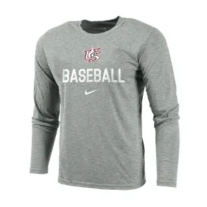 Grey Statement Long Sleeve Legend Tee