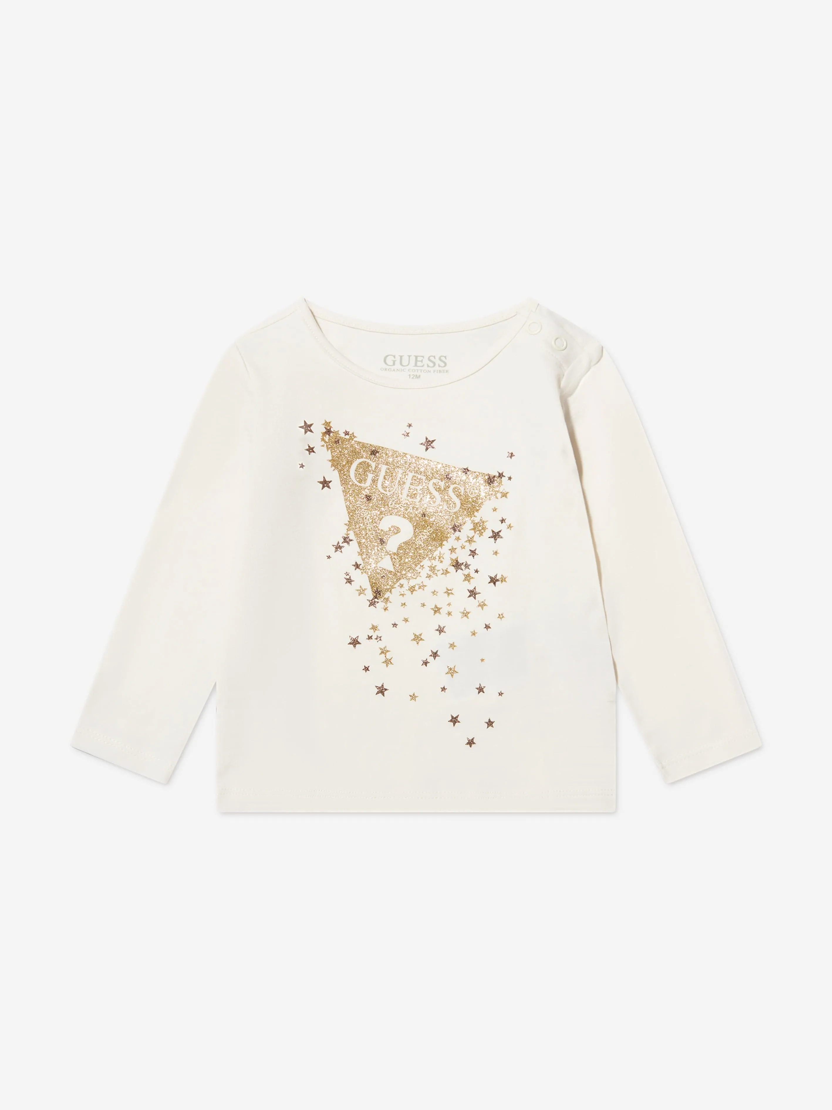 Guess Girls Long Sleeve T-Shirt in Ivory