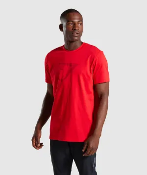 Gymshark Tonal T-Shirt - Red