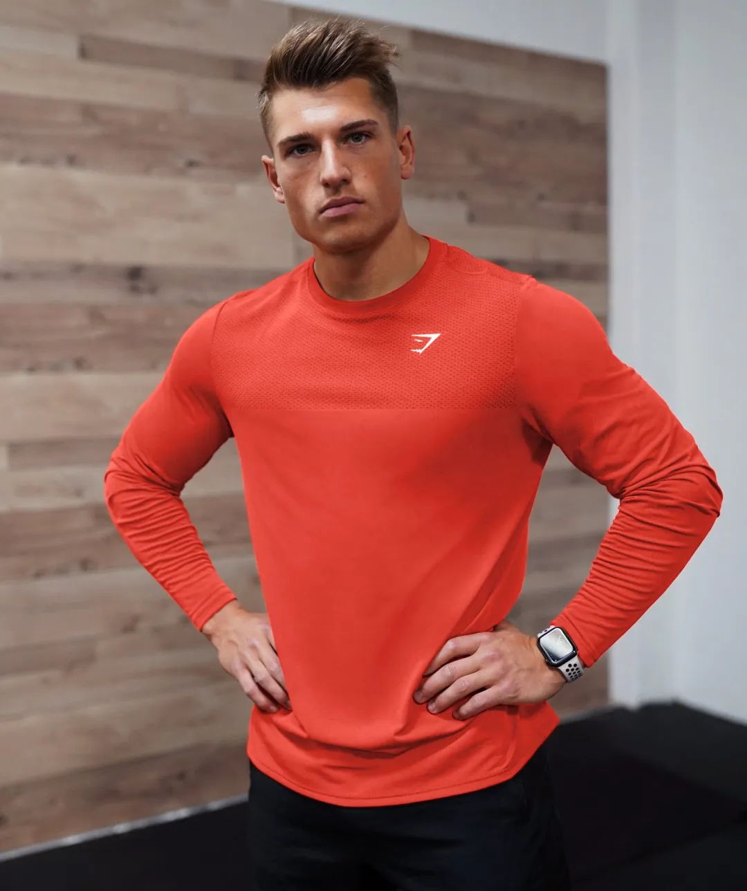 Gymshark Vital Long Sleeve T-Shirt - Red