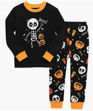 Halloween Dancing Skull Long Sleeve Pajama