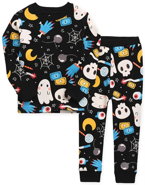 Halloween Night Black Long Sleeve Pajama