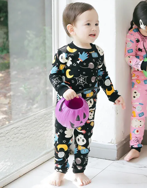 Halloween Night Black Long Sleeve Pajama