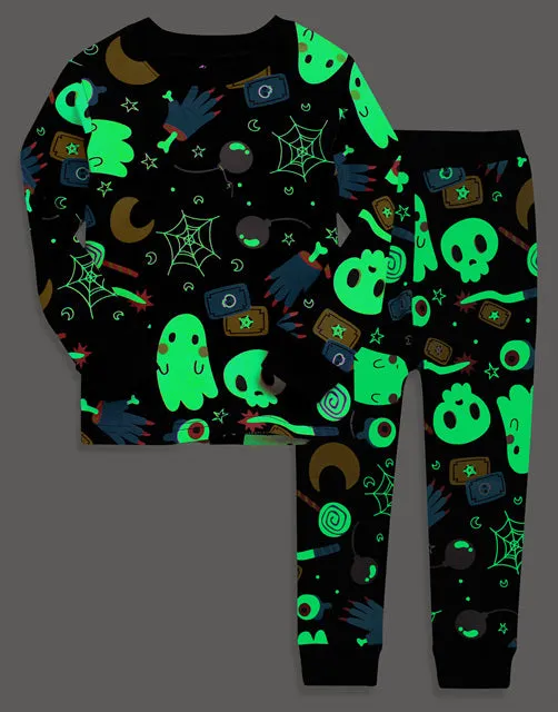 Halloween Night Black Long Sleeve Pajama