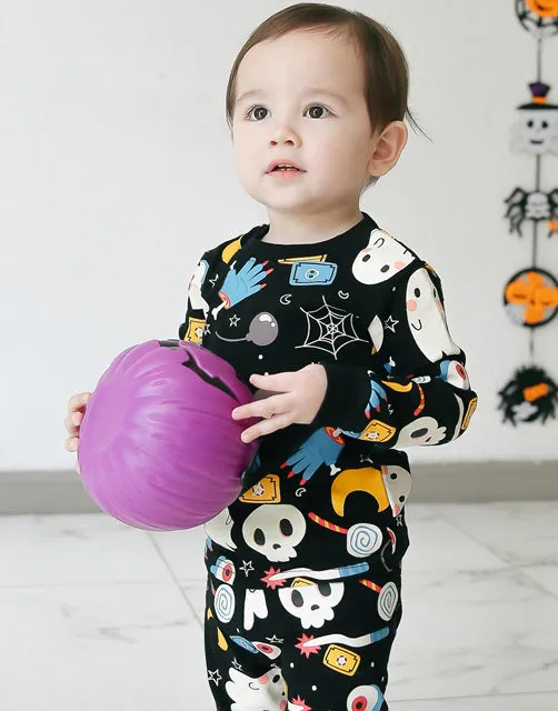 Halloween Night Black Long Sleeve Pajama