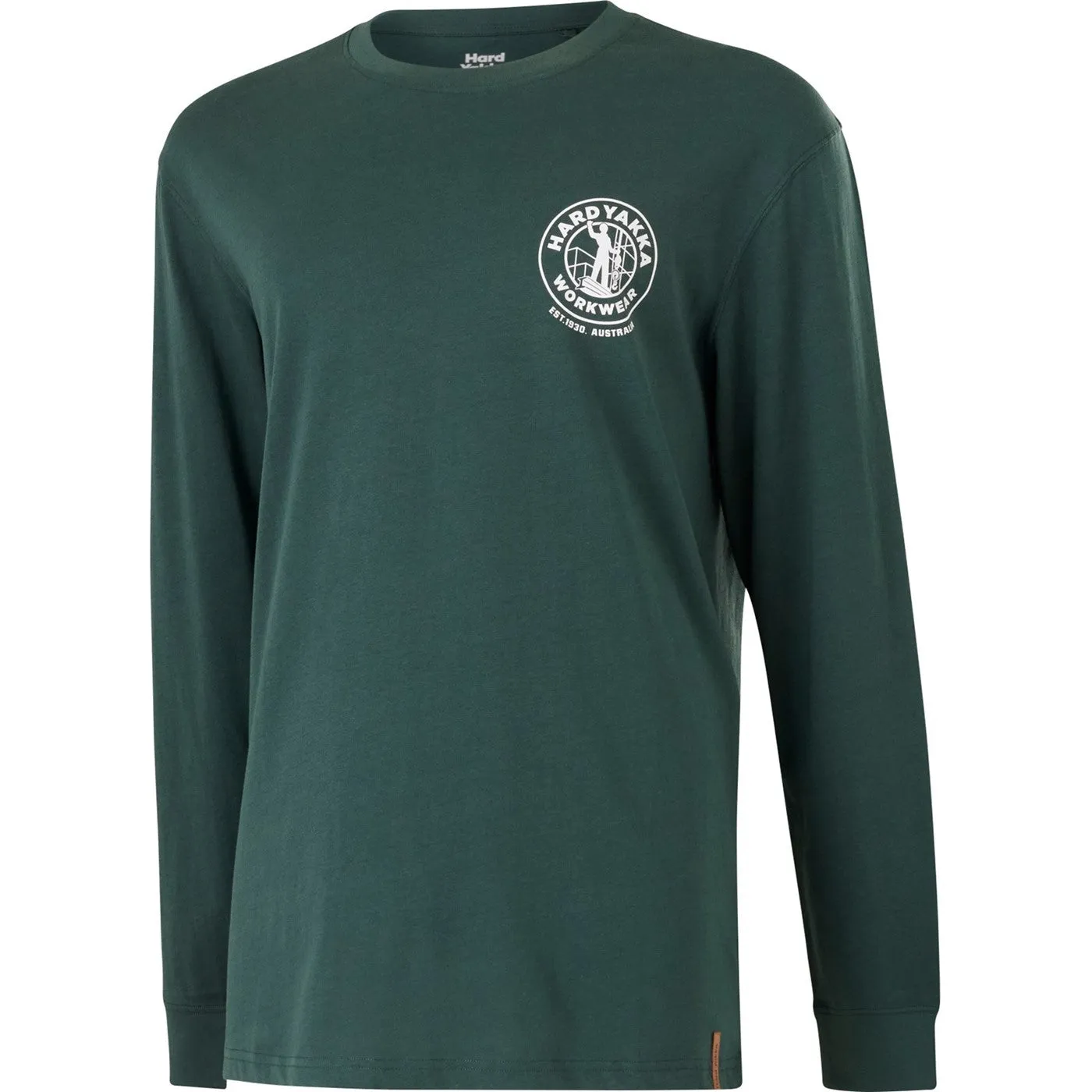 Hard Yakka Heritage Icon Long Sleeve Tee  Gardeners Green