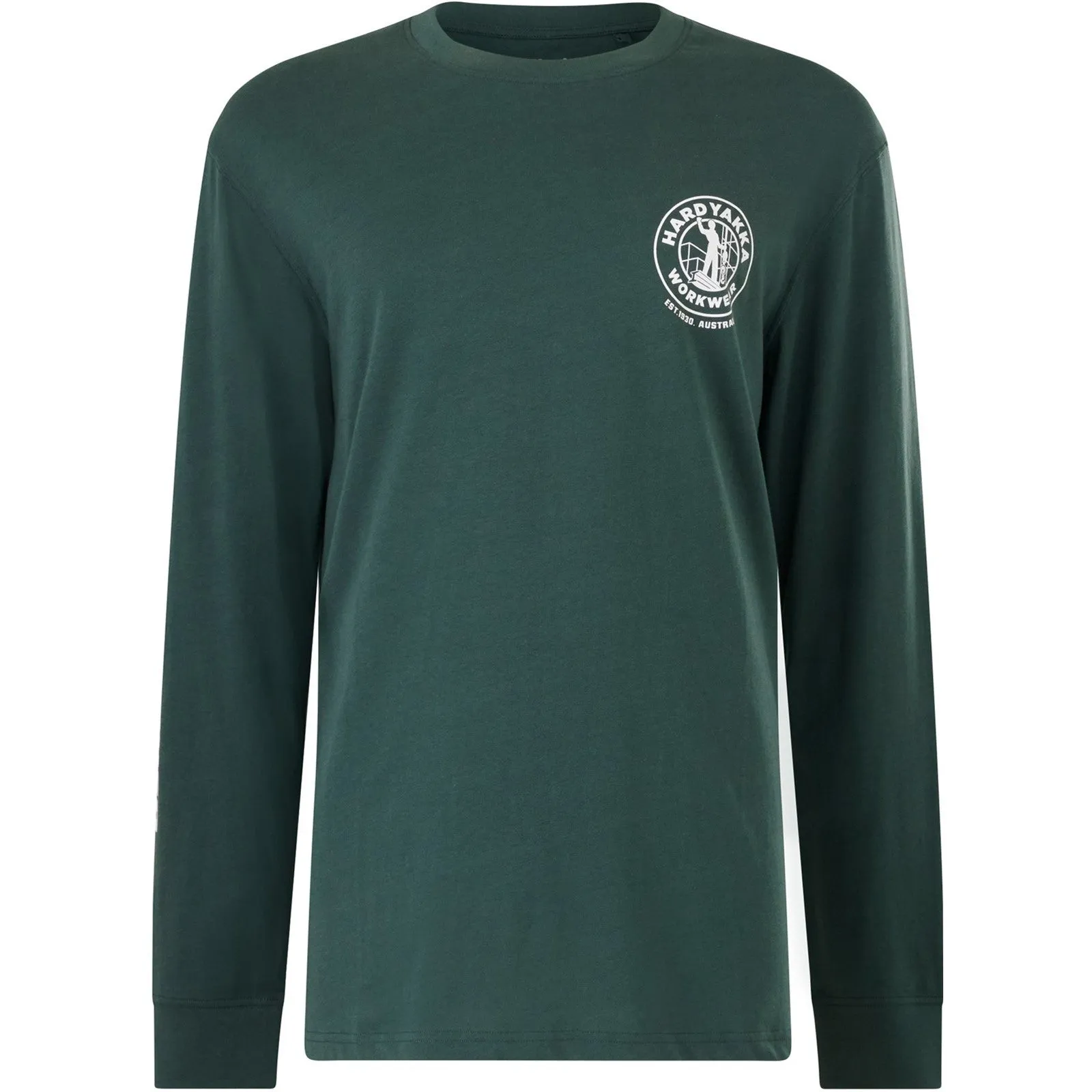 Hard Yakka Heritage Icon Long Sleeve Tee  Gardeners Green