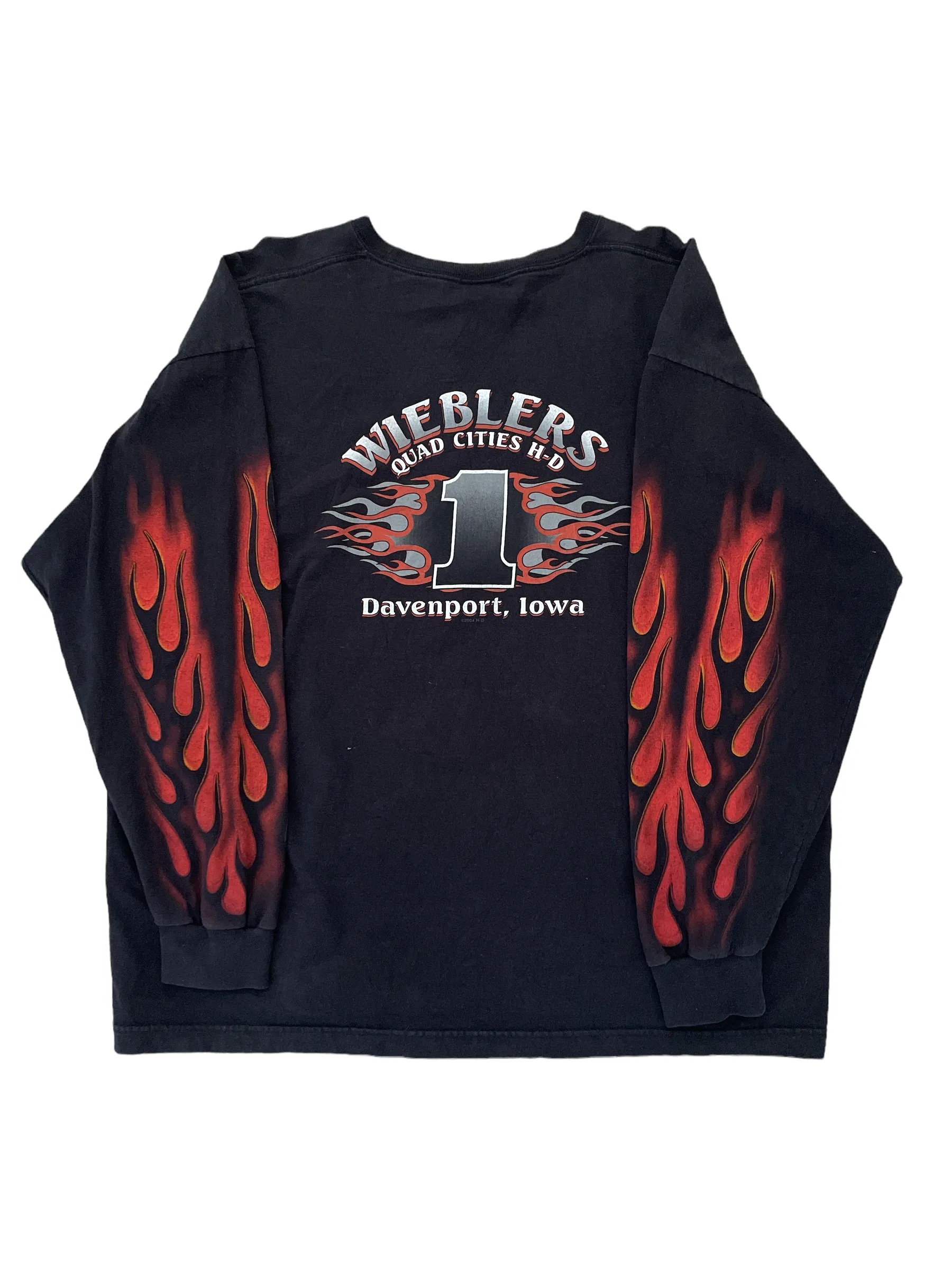 Harley Davidson Flame Long Sleeve T-Shirt