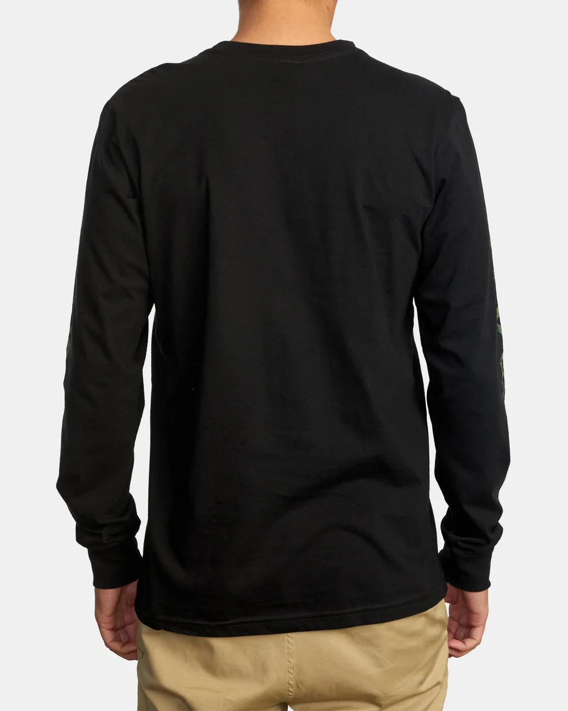 Hawaii Hex Long Sleeve Tee - Black