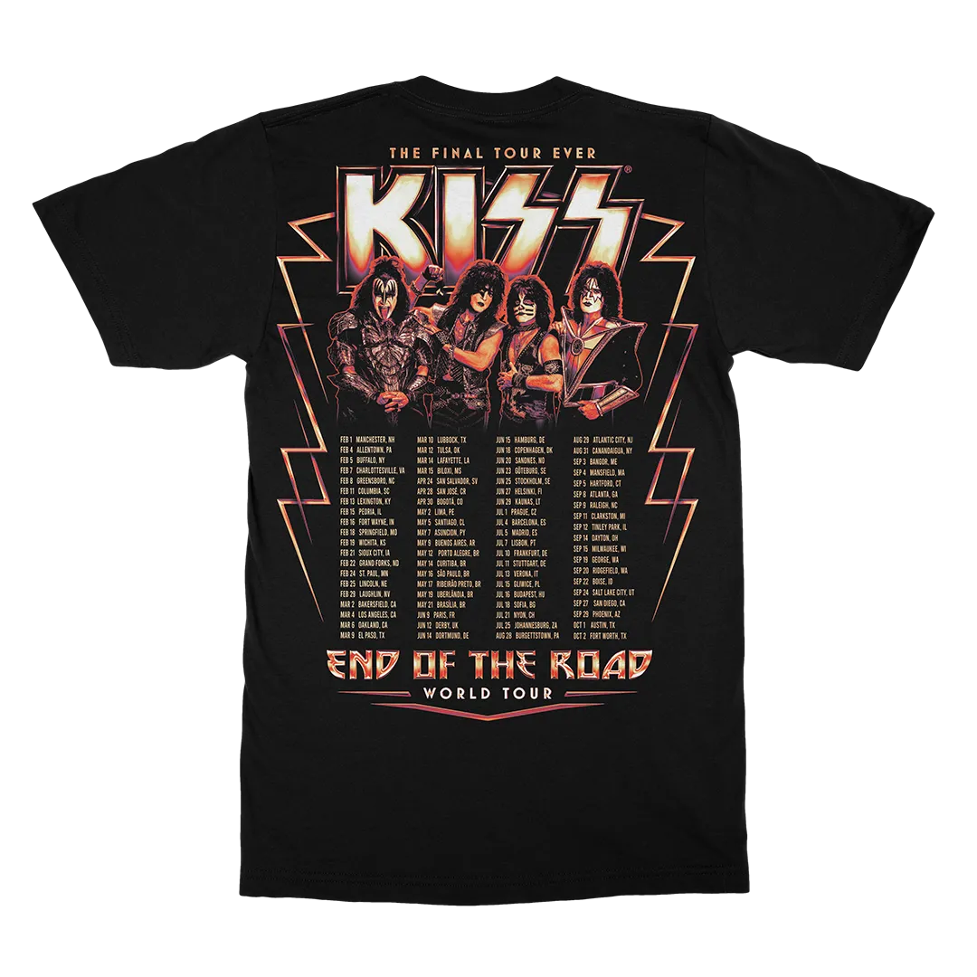 Heaven's On Fire Tour Date T-Shirt