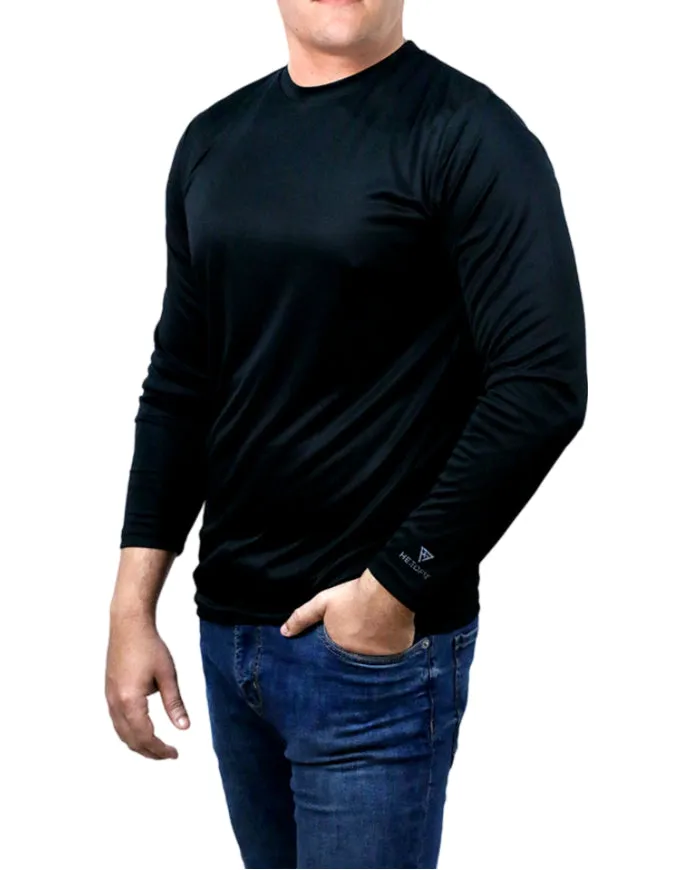 HeedFit Men Long Sleeve Moisture Wicking T-Shirt