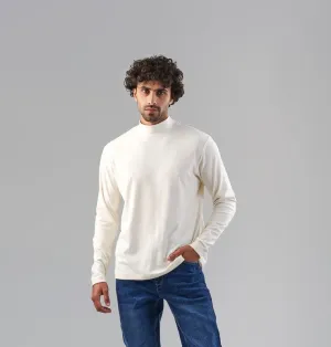 High Neck Long Sleeve Body  -  OFF WHITE