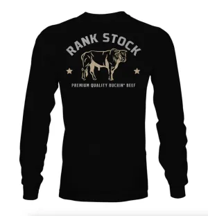 Hooey Black Charbray Rank Stock Long Sleeve Tee HT1784BK