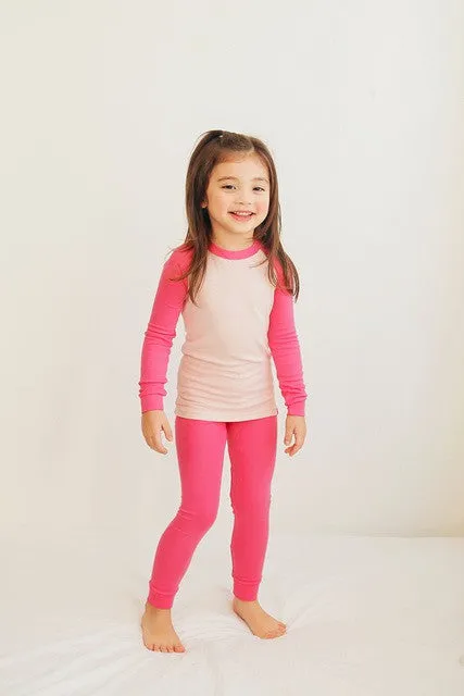 Hot Pink Modal Raglan Long Sleeve Pajama