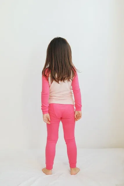 Hot Pink Modal Raglan Long Sleeve Pajama