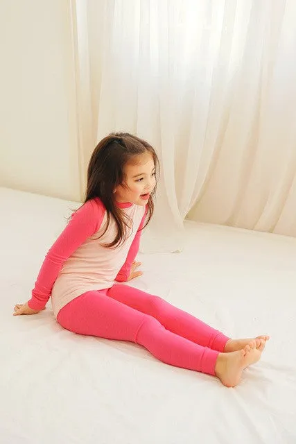 Hot Pink Modal Raglan Long Sleeve Pajama