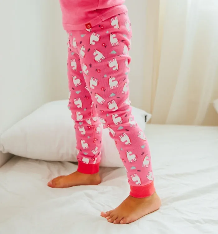 Hotpink Unicorn Long Sleeve Pajama