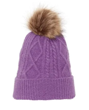 Ichi Cagri Lavender Bobble Hat