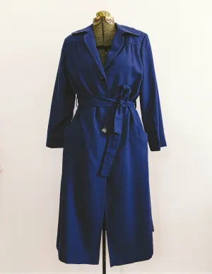 Indigo Trench Coat