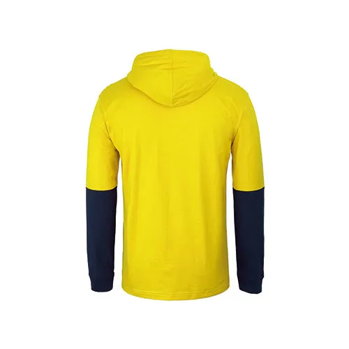 JBs Wear | Hi Vis Long Sleeve Cotton T-Shirt with Hood | 6HCTL