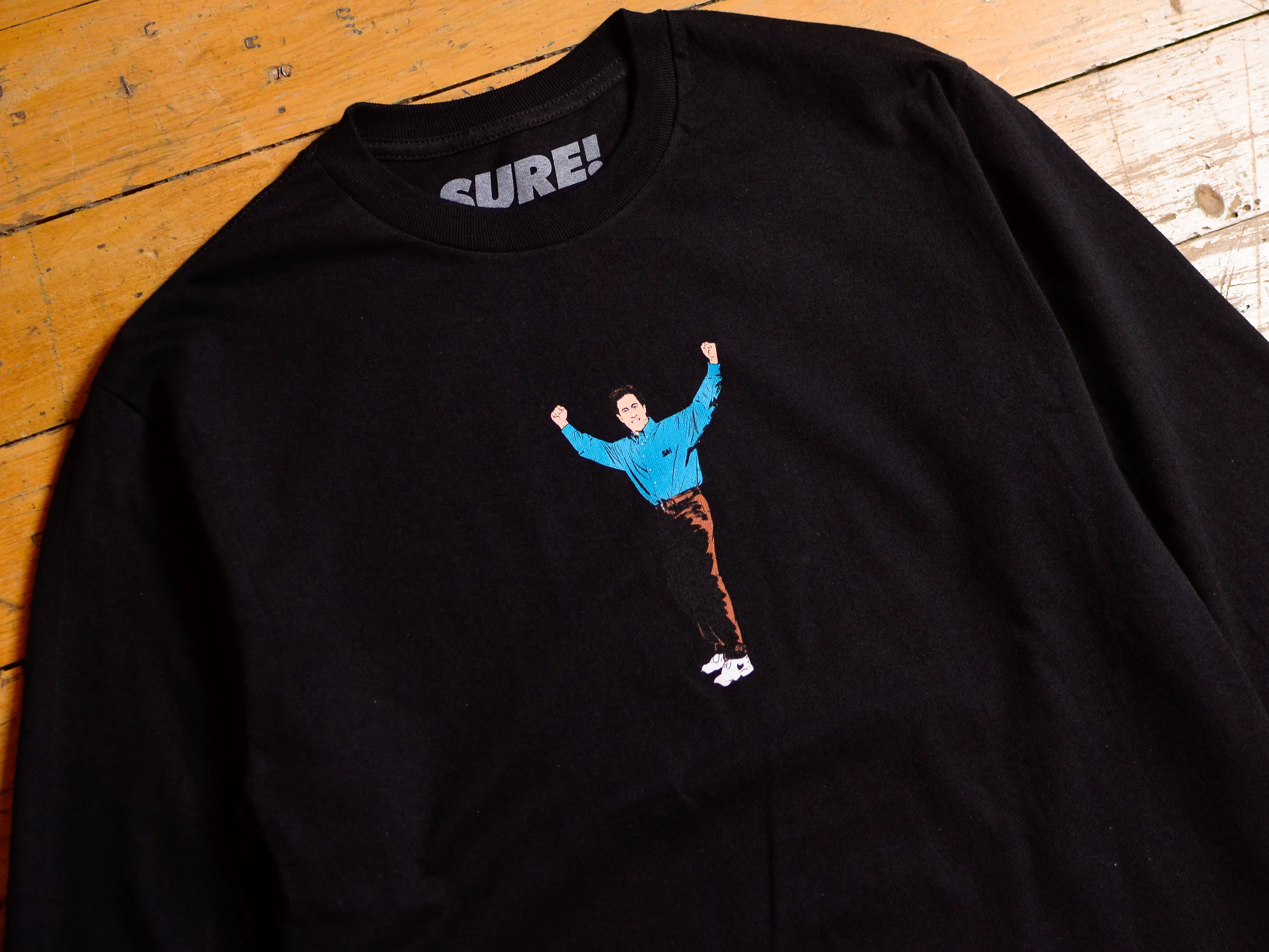 Jerome Standee Long Sleeve T-Shirt - Black