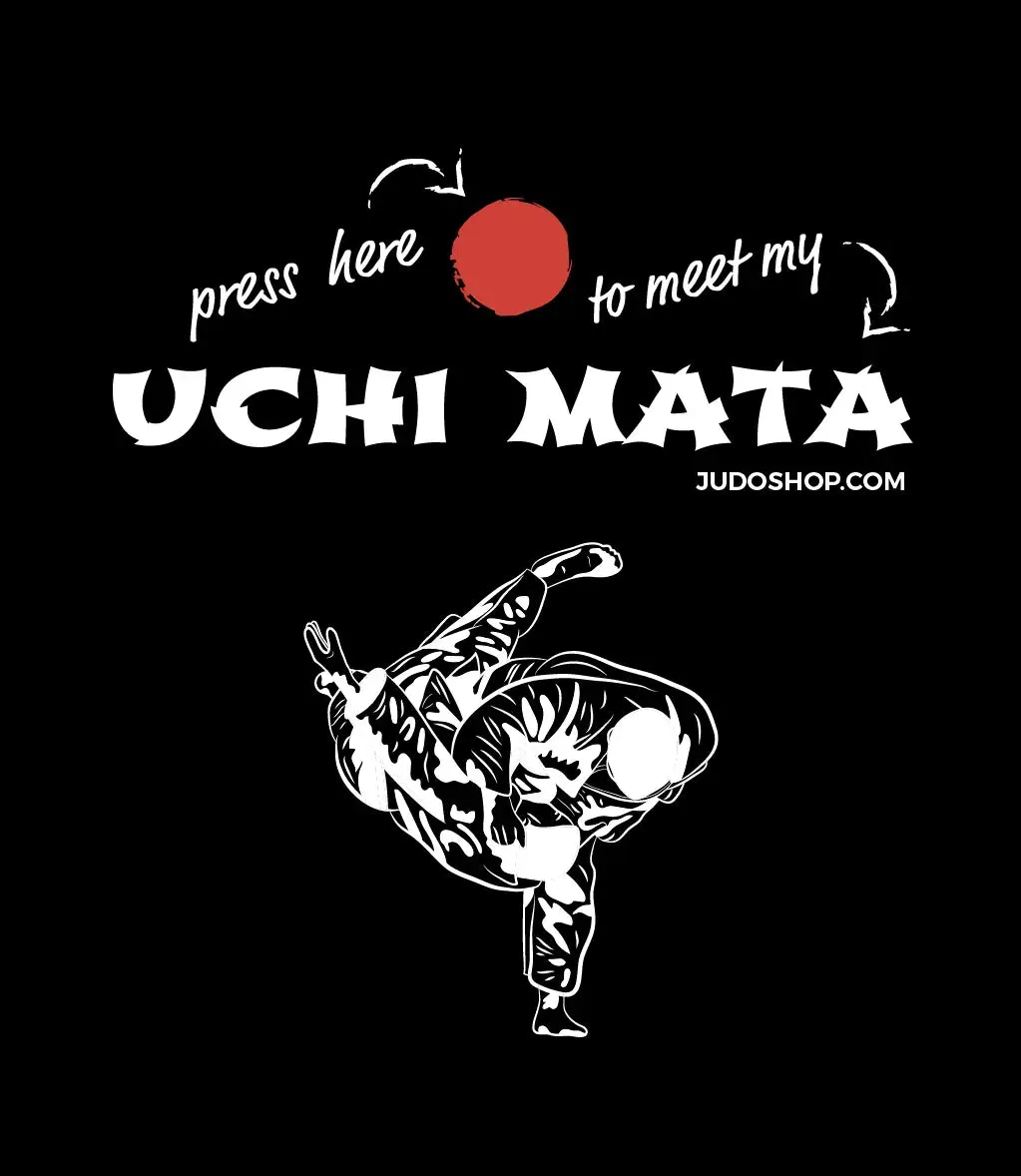 Judo T-Shirt Uchi Mata Press Here