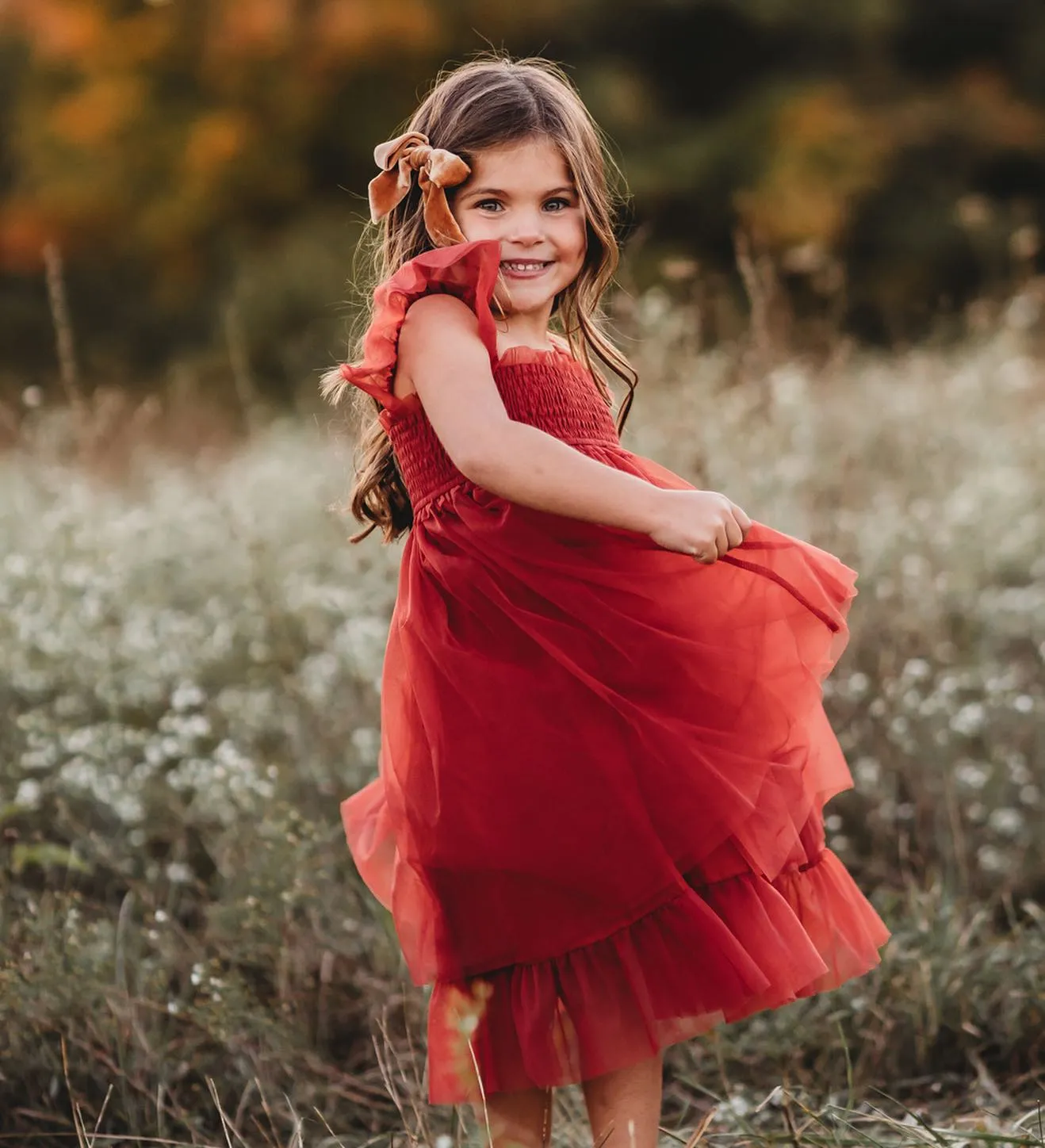 Juliet Dress (venetian red tulle)