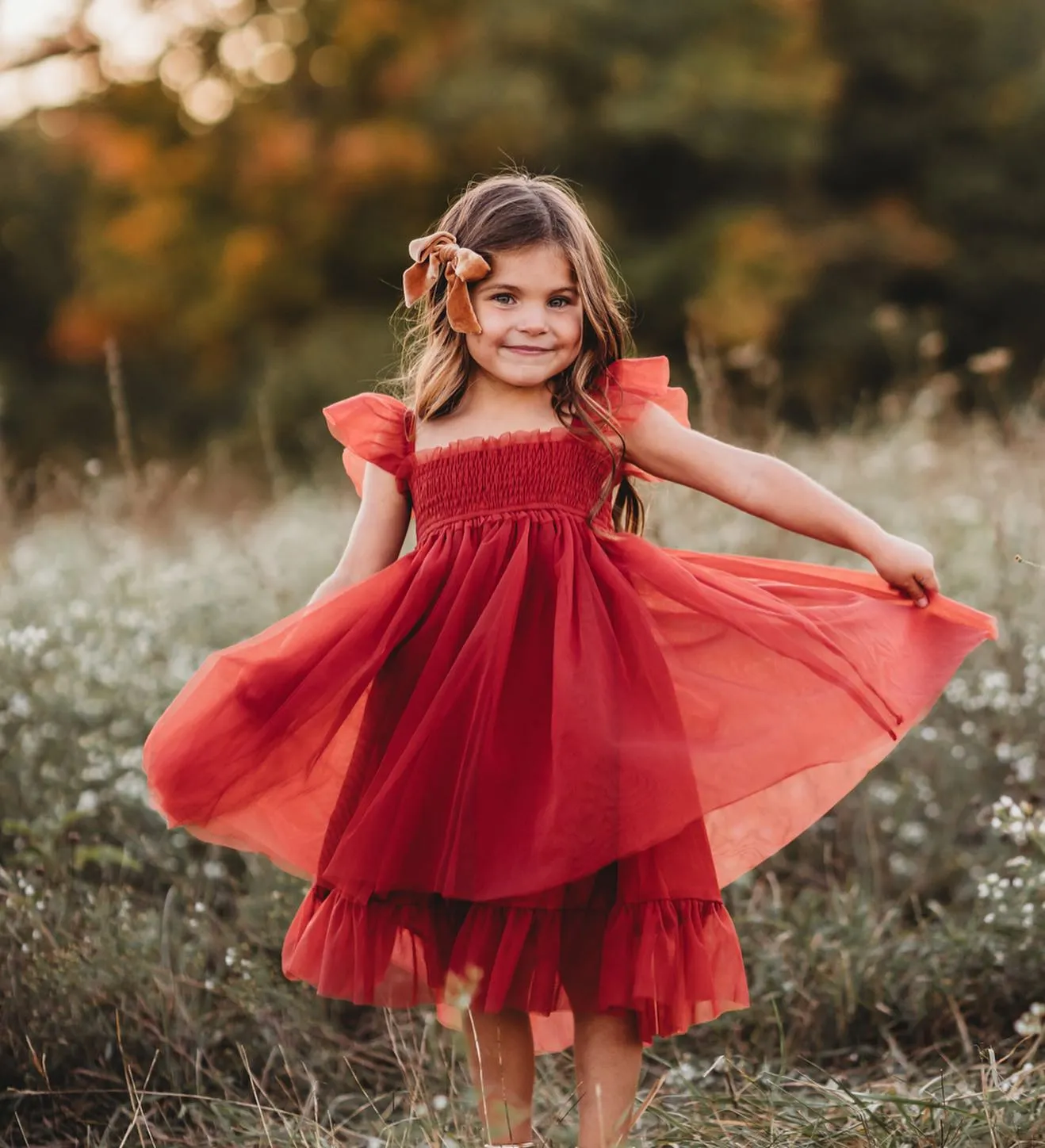 Juliet Dress (venetian red tulle)