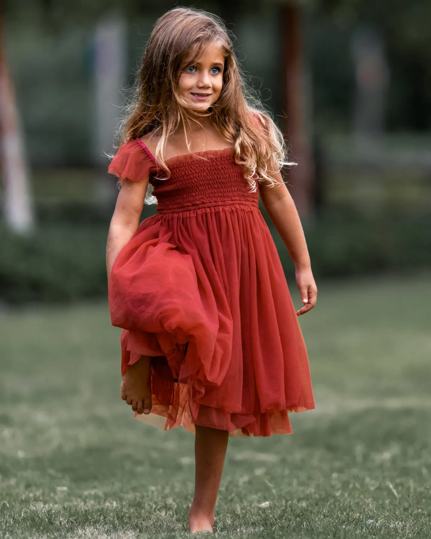 Juliet Dress (venetian red tulle)