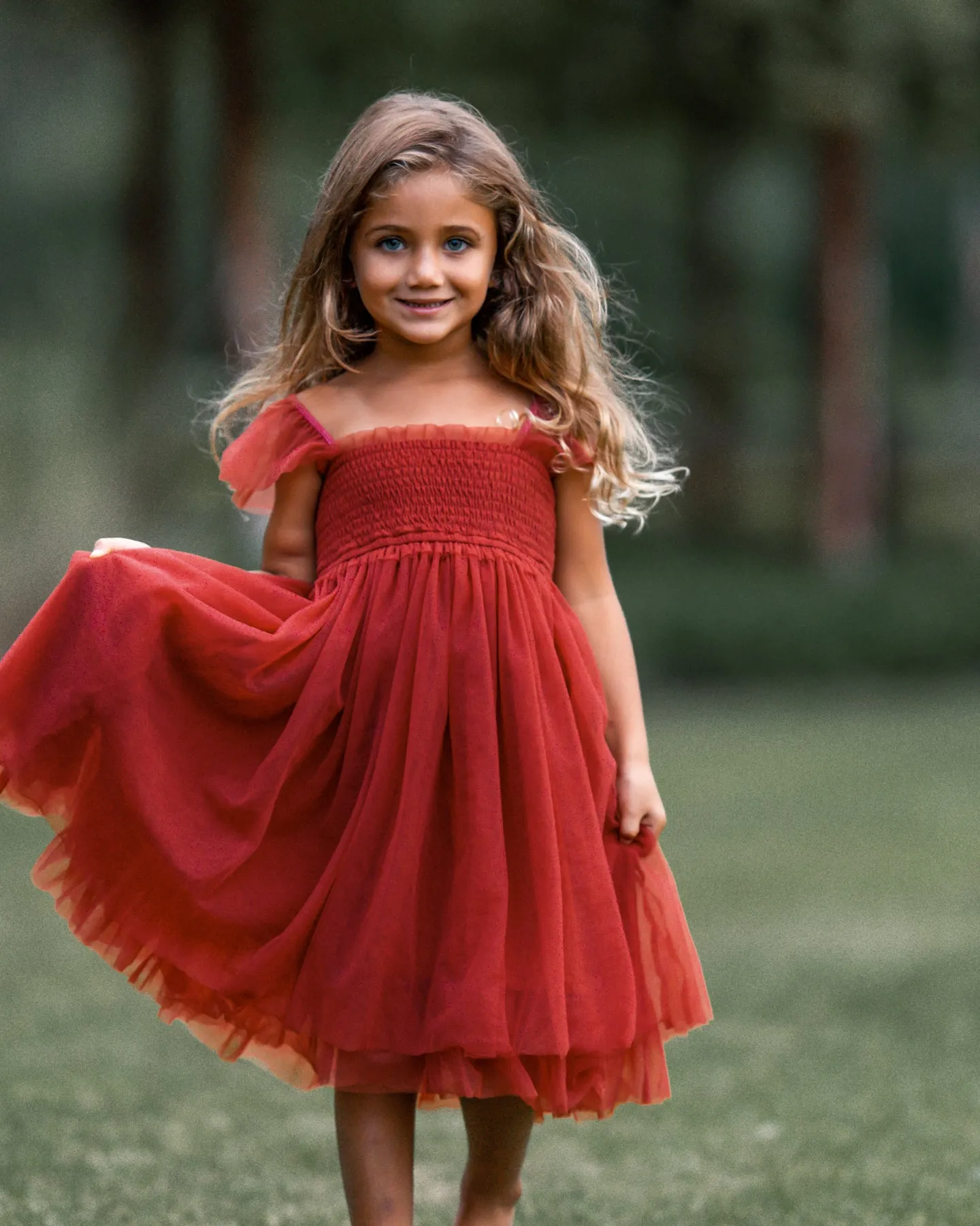 Juliet Dress (venetian red tulle)