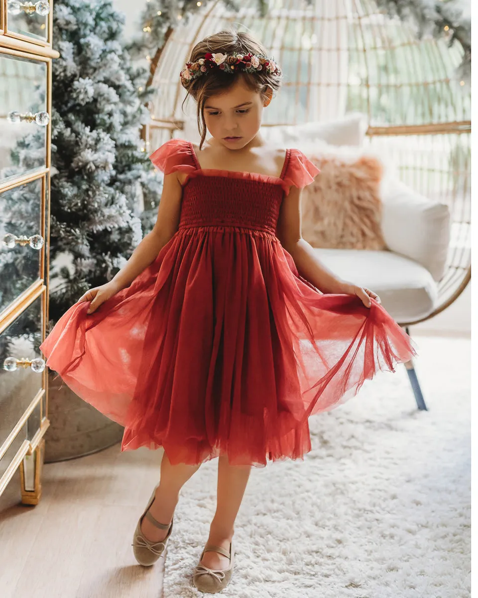 Juliet Dress (venetian red tulle)