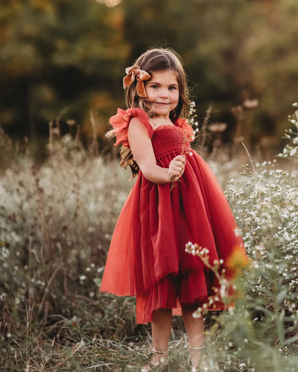 Juliet Dress (venetian red tulle)