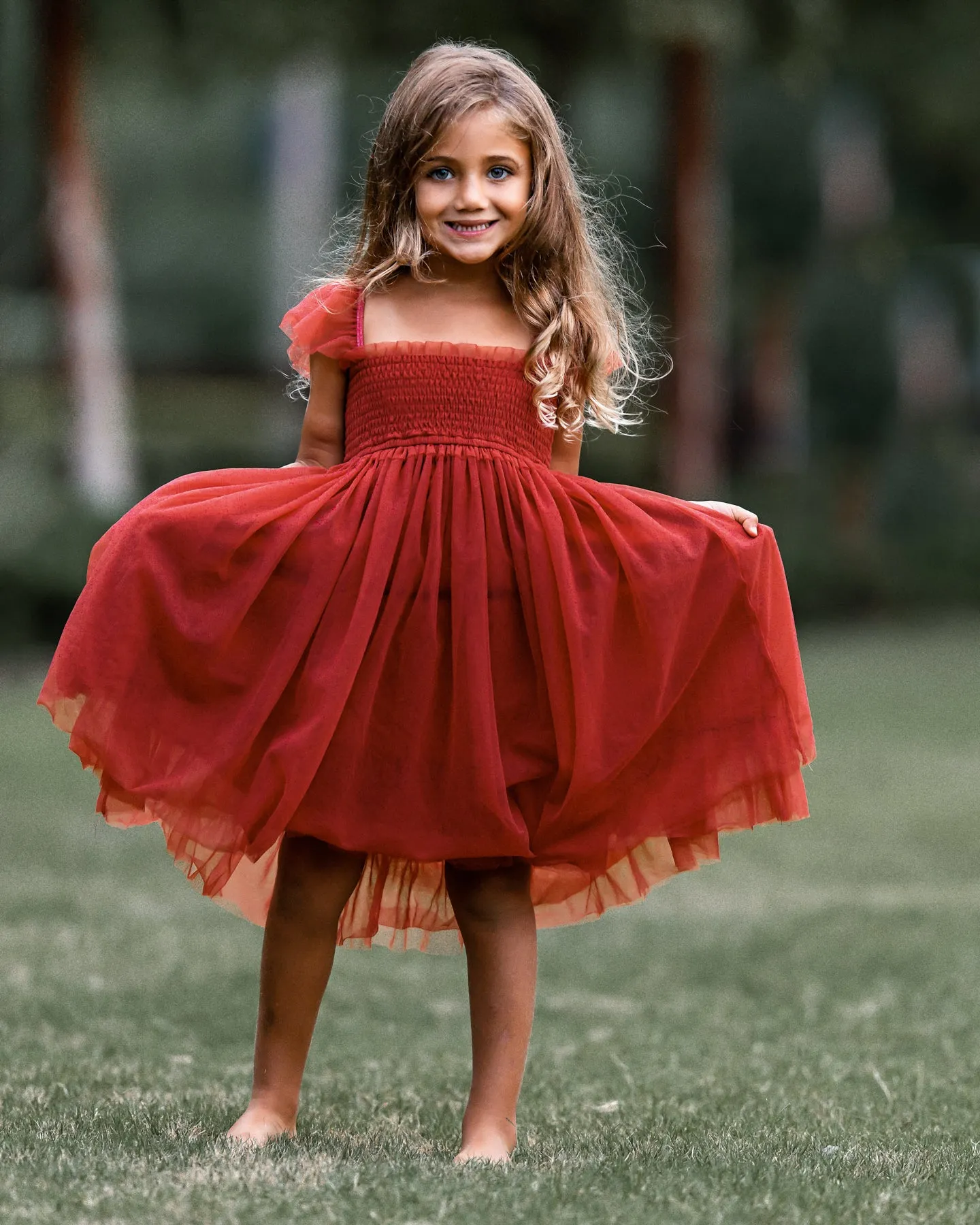 Juliet Dress (venetian red tulle)