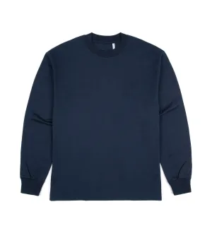 Kaptain Sunshine Suvin Supima Cotton Long Sleeve T-Shirt: Navy