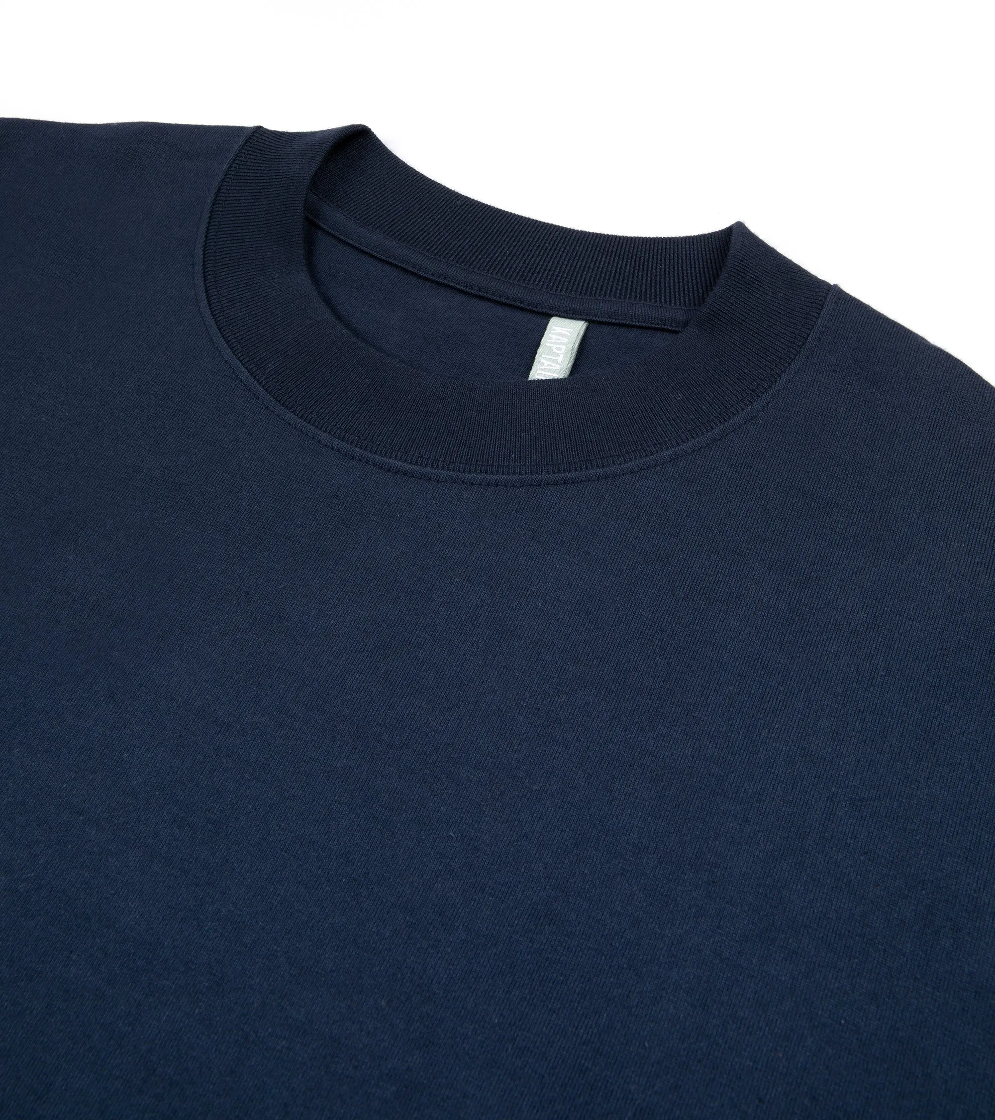 Kaptain Sunshine Suvin Supima Cotton Long Sleeve T-Shirt: Navy