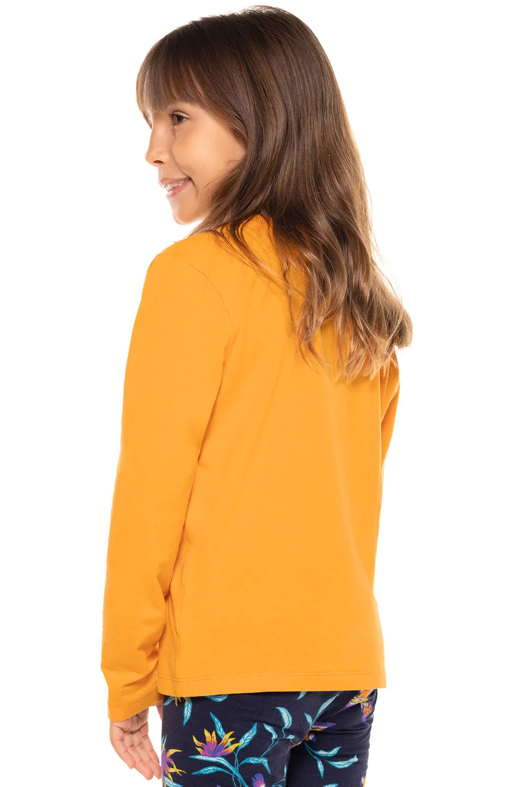 Kid's Coco Plum Everyday Long Sleeve T-Shirt  |  Apricot Crush