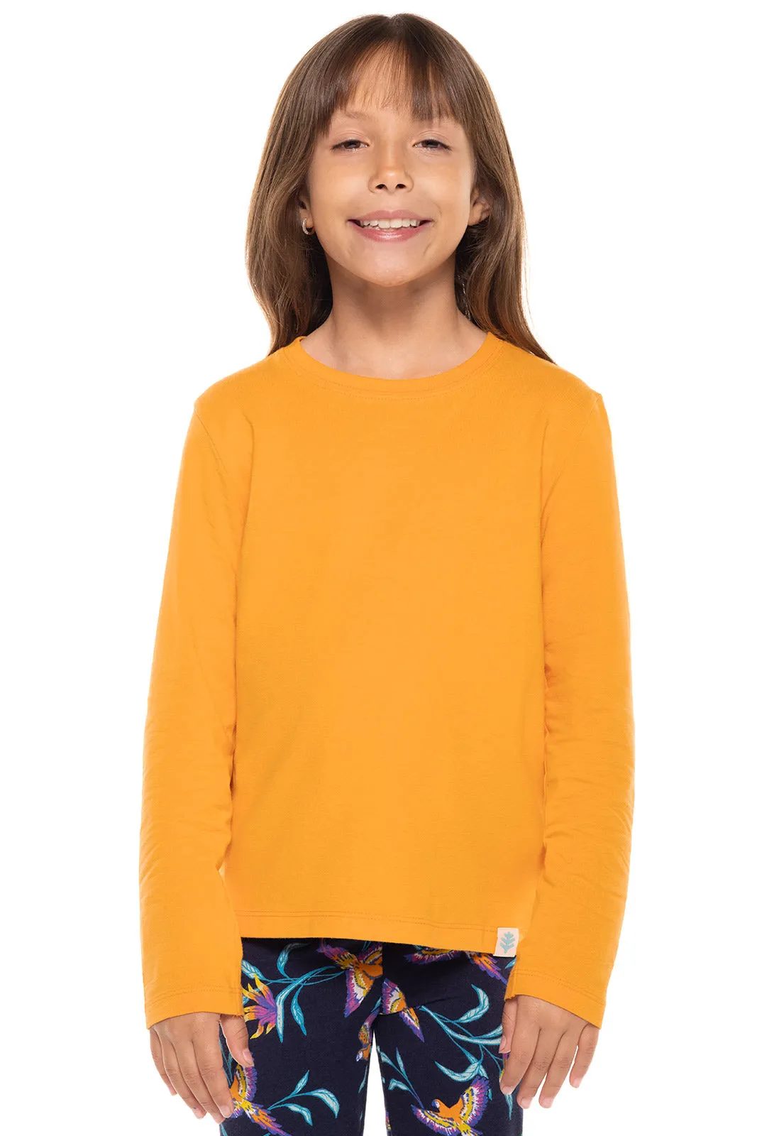 Kid's Coco Plum Everyday Long Sleeve T-Shirt  |  Apricot Crush