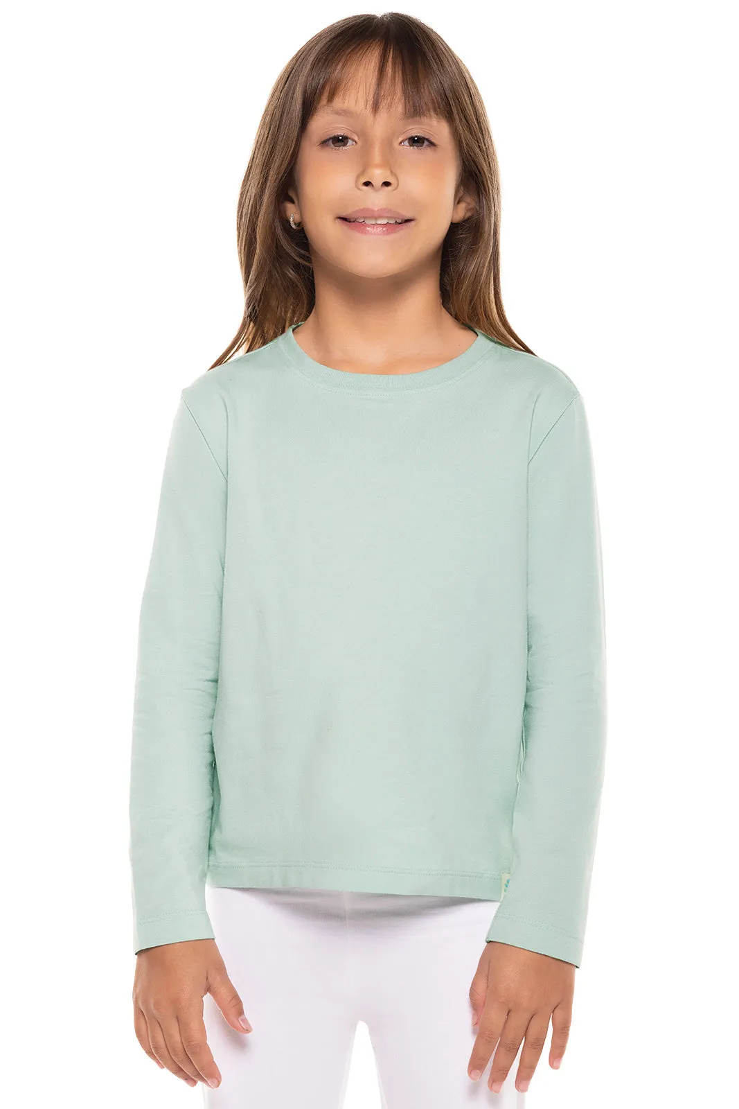 Kid's Coco Plum Everyday Long Sleeve T-Shirt | Misty Aqua